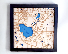 Load image into Gallery viewer, Layered Wood Topography Map of Zip Code 60047

