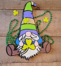 Load image into Gallery viewer, Wood Cutout St Patrick&#39;s Day Gnome -Paint Your Own - The Ginger Maker

