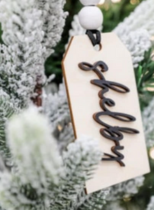 Wood Stocking Tag - Personalized